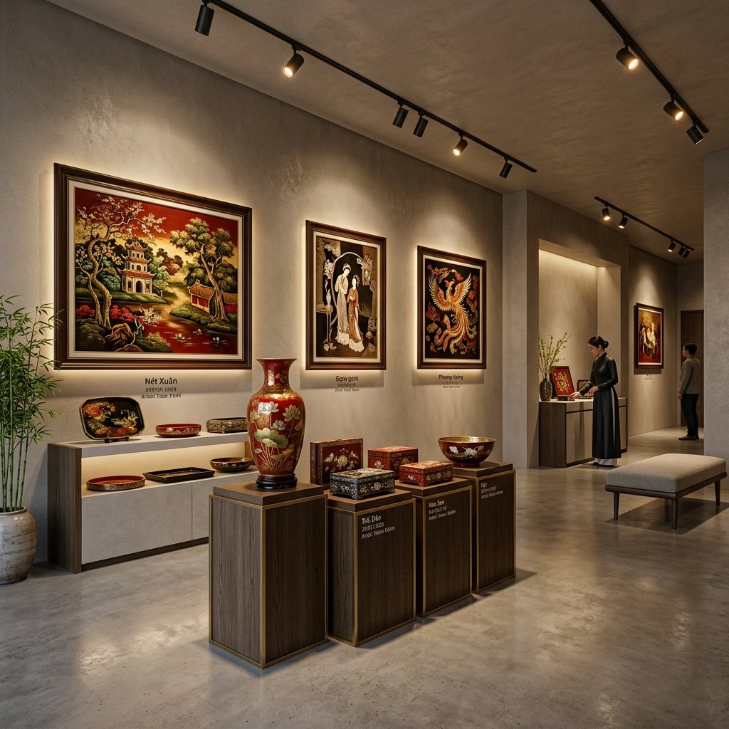 Không gian boutique và gallery