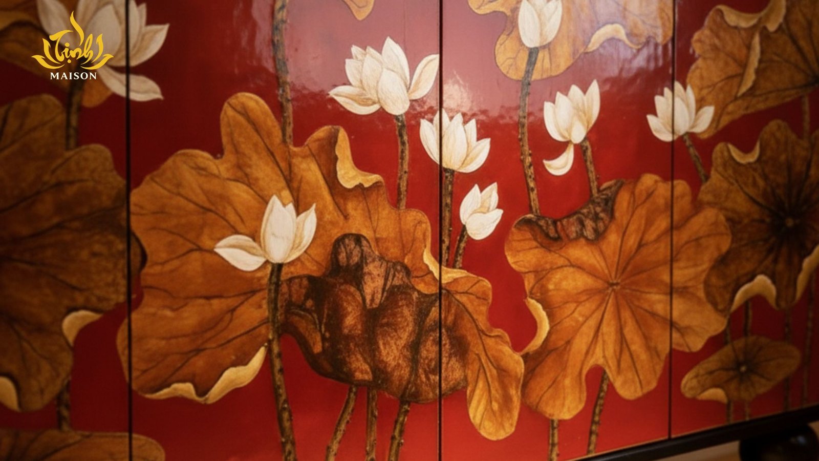 Tủ thờ sơn mài Liên Sơn - Image 4