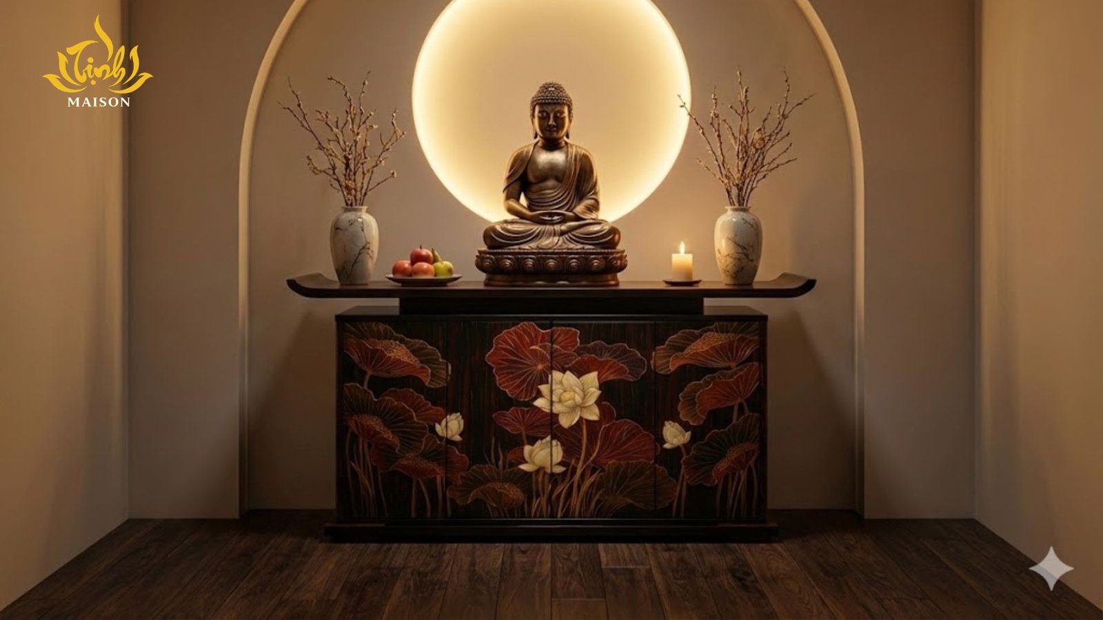 Tủ thờ sơn mài Liên An
