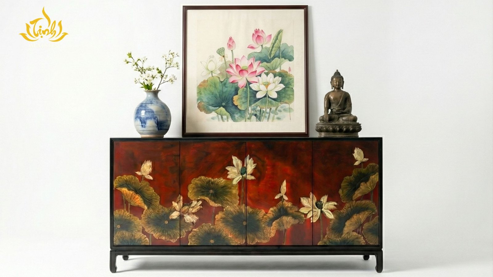 Tủ thờ sơn mài Liên Diệp