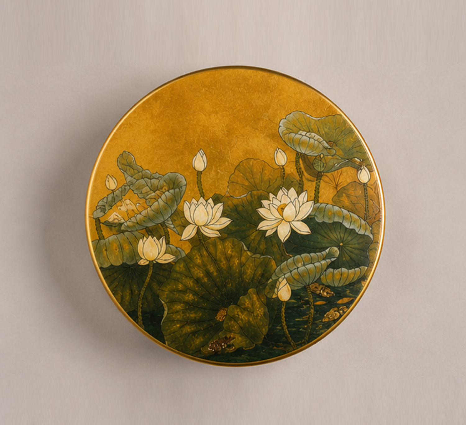 Hộp bánh trung thu sơn mài Bách Liên Dạ Nguyệt - Image 3