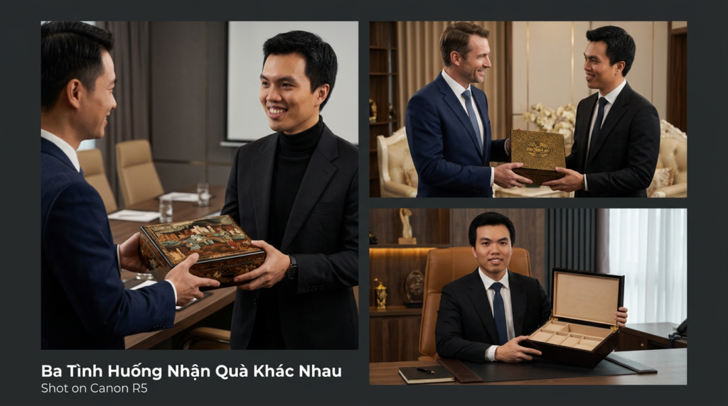 Thiết kế hộp Trung Thu sơn mài bắt đầu từ người nhận như thế nào?